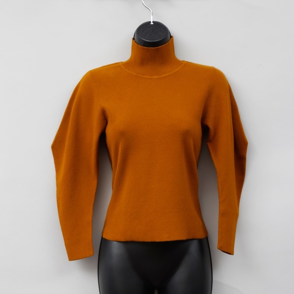 NWT ALC Spice Brown Wide Sleeve Turtleneck - Picture 4 of 10